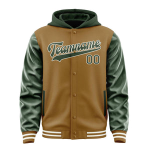 Custom Khaki Dark Green Jacket