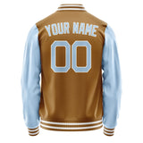Custom Khaki Light Blue Jacket JA2222082218B21808