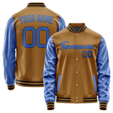 Custom Khaki Sky Blue Jacket