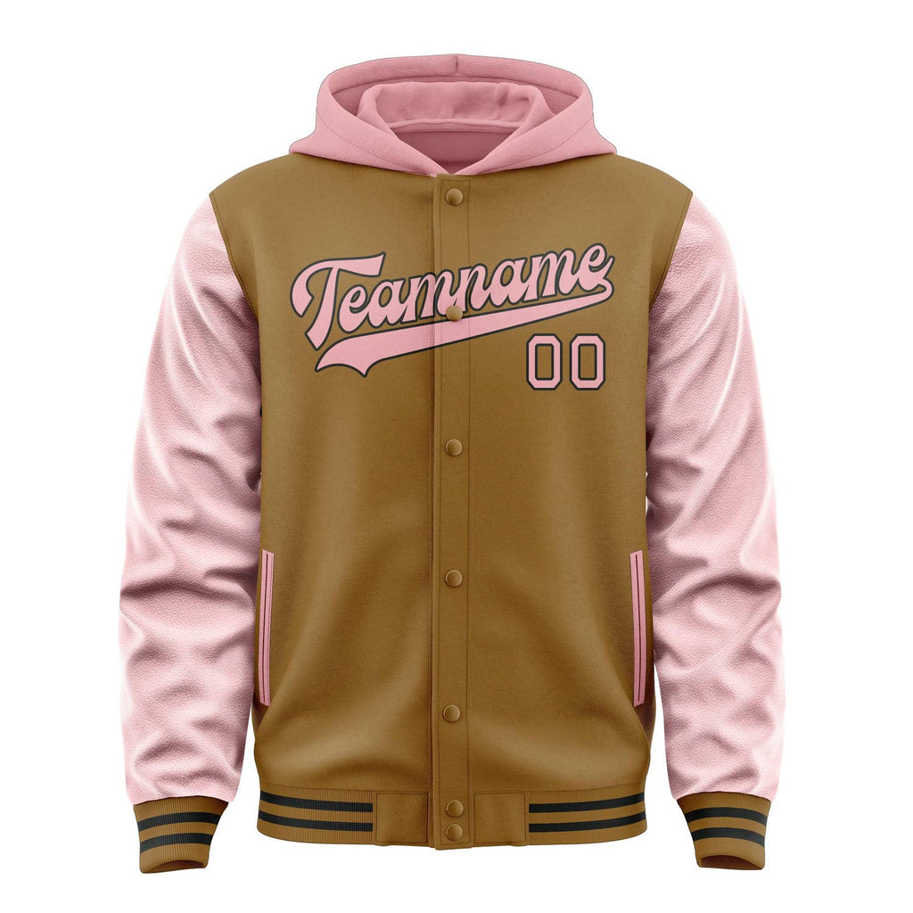 Custom Khaki Light Pink Jacket