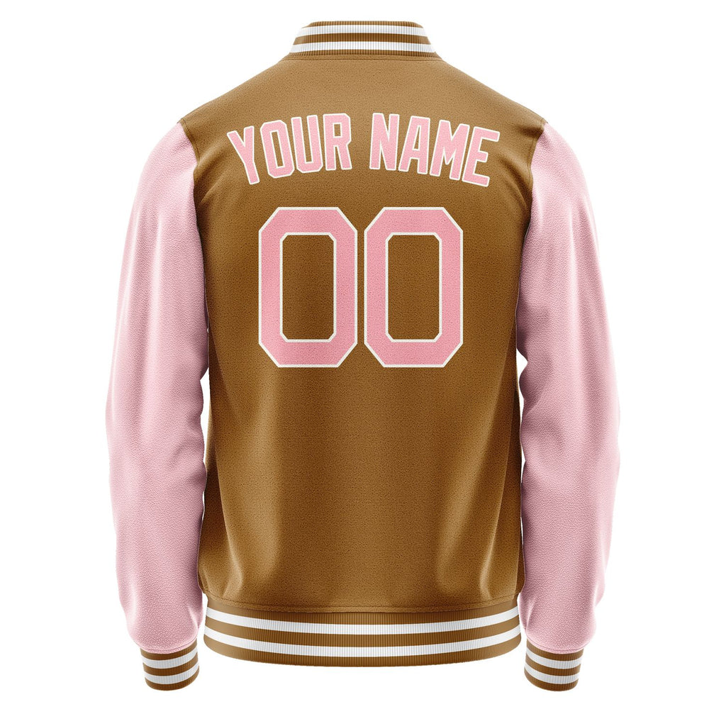 Custom Khaki Light Pink Jacket JA2222212218B21821