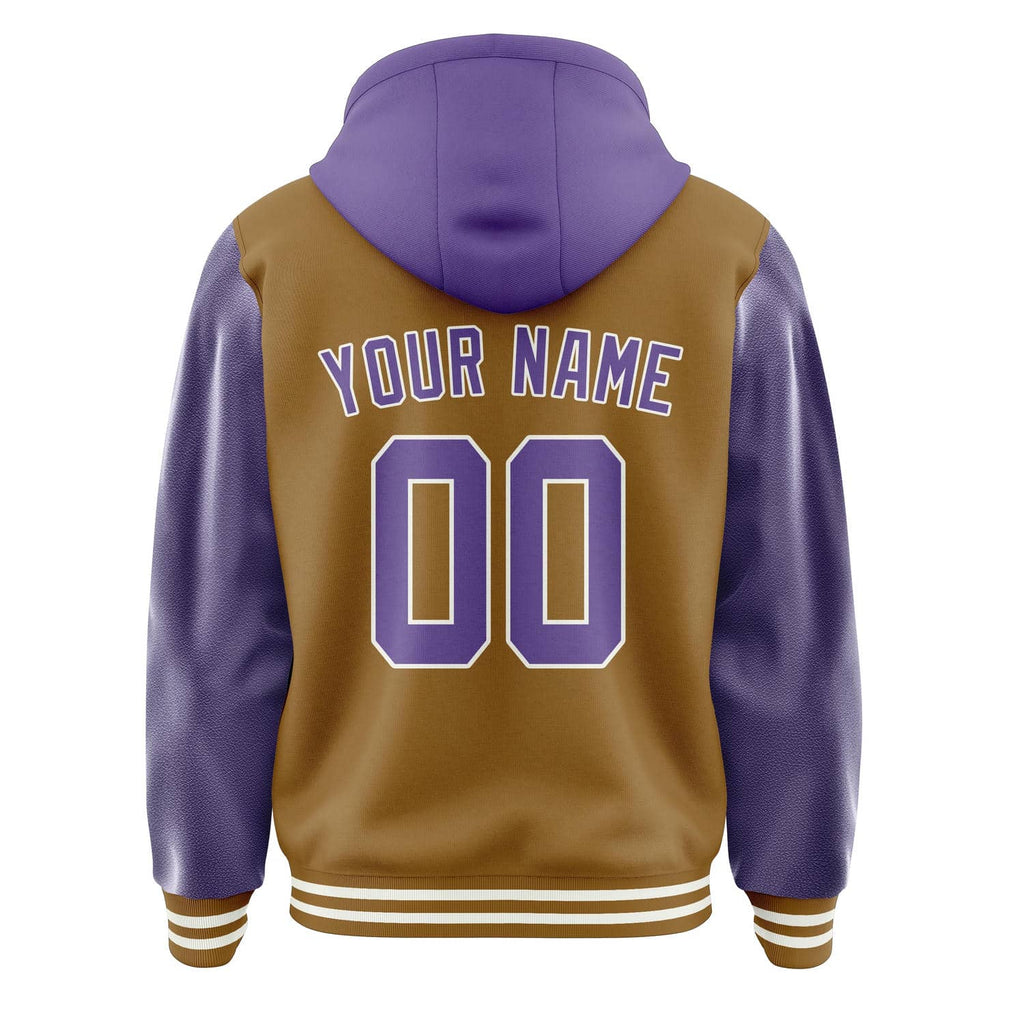 Custom Khaki Light Purple Jacket