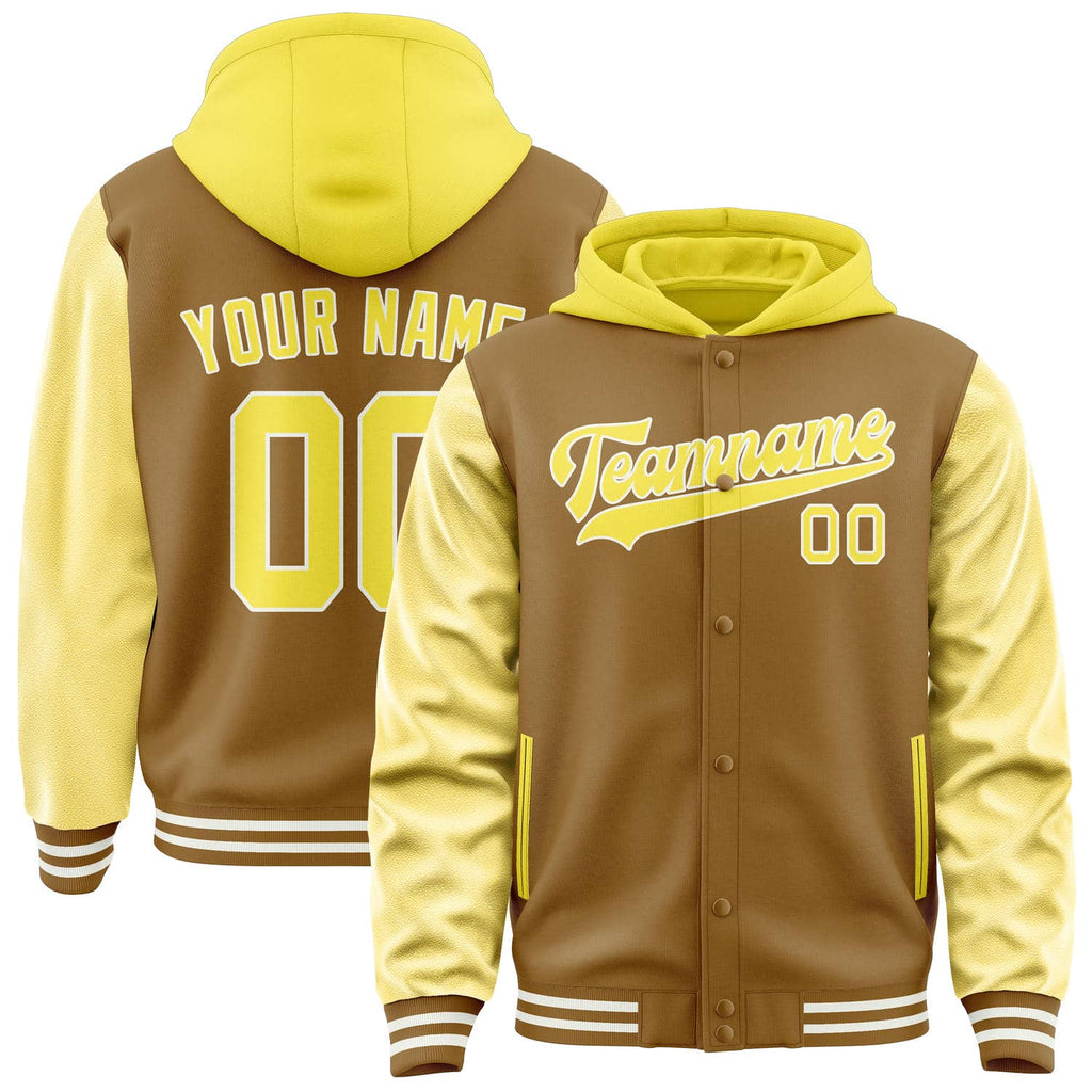 Custom Khaki Light Yellow Jacket