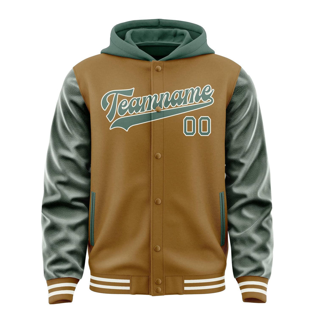 Custom Khaki Blue Green Jacket