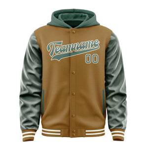 Custom Khaki Blue Green Jacket