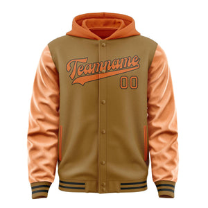 Custom Khaki Orange Jacket