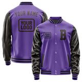 Custom Light Purple Brown Jacket