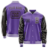 Custom Light Purple Brown Jacket