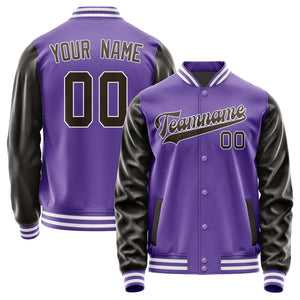 Custom Light Purple Brown Jacket JA2323012318B31801