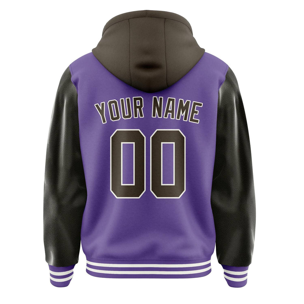 Custom Light Purple Brown Jacket