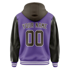 Custom Light Purple Brown Jacket