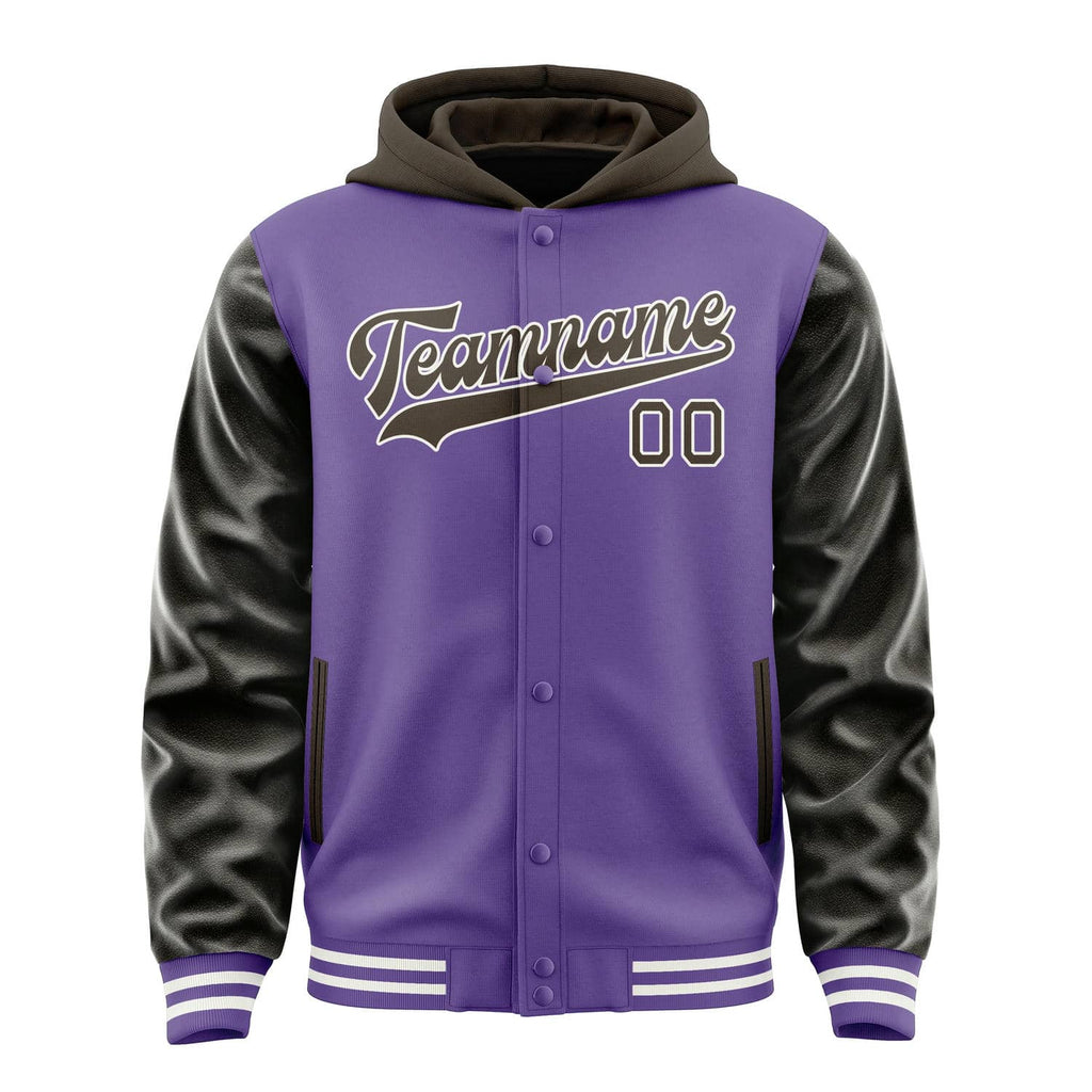 Custom Light Purple Brown Jacket