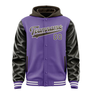 Custom Light Purple Brown Jacket
