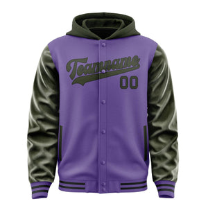 Custom Light Purple Olive Jacket