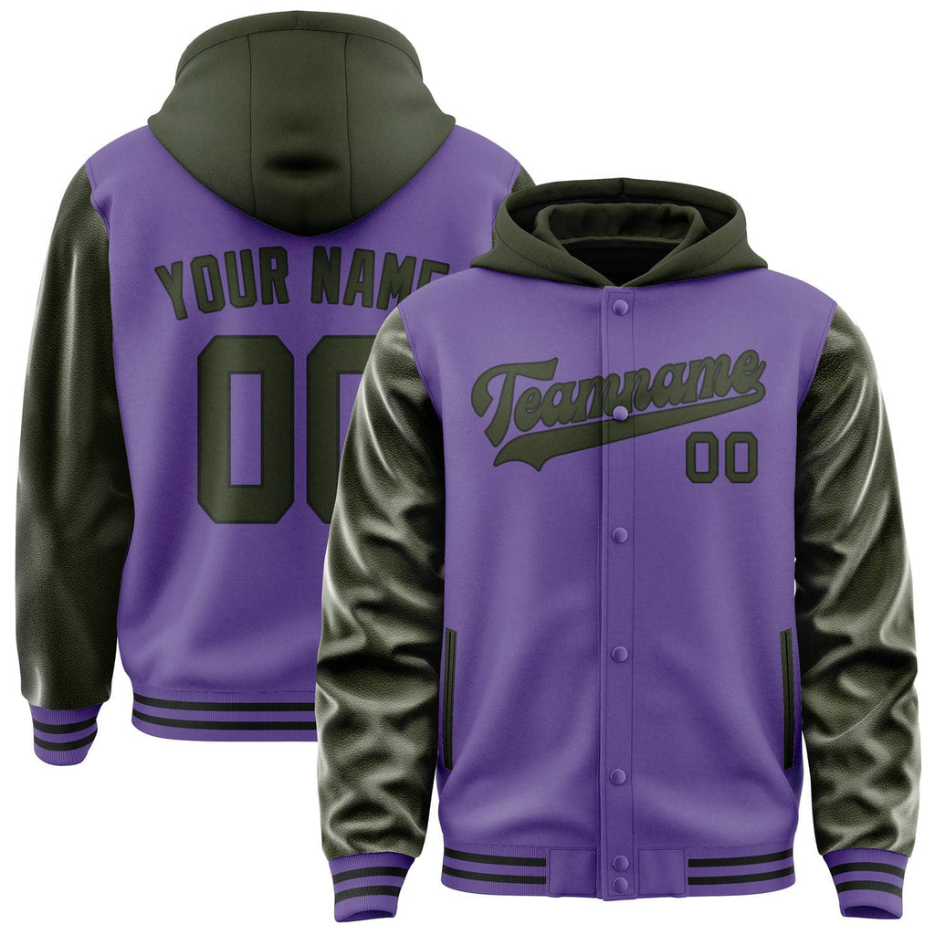 Custom Light Purple Olive Jacket