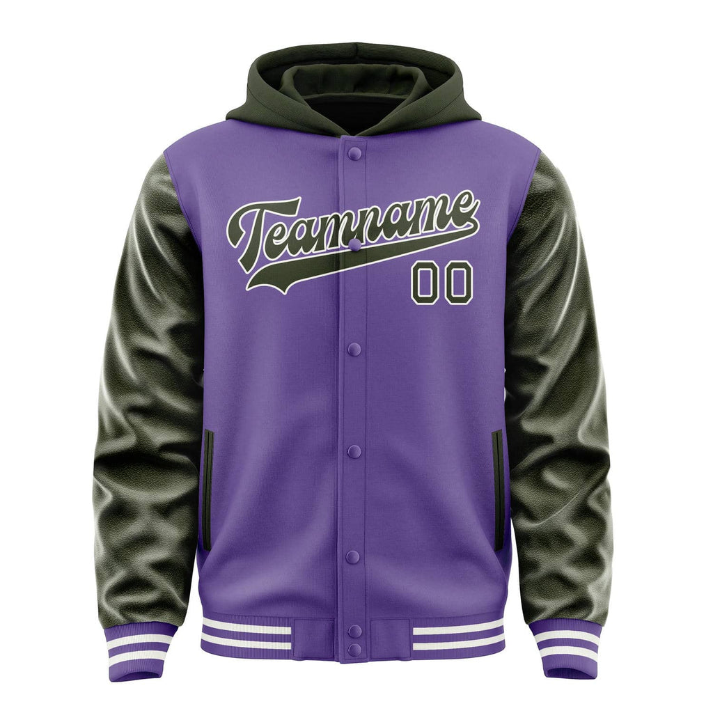 Custom Light Purple Olive Jacket