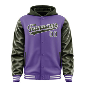 Custom Light Purple Olive Jacket