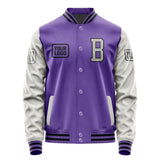 Custom Light Purple Gray Jacket JA232304231717040417