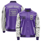 Custom Light Purple Gray Jacket