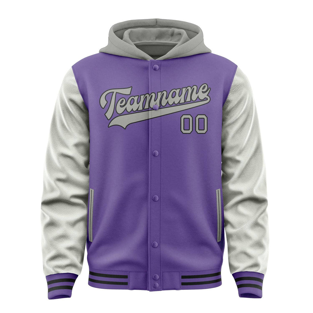 Custom Light Purple Gray Jacket