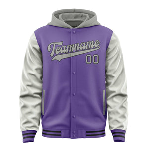 Custom Light Purple Gray Jacket