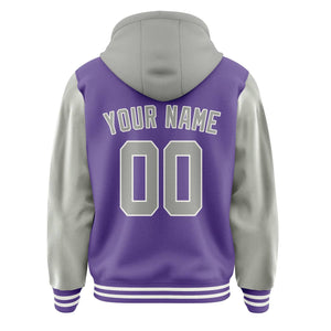 Custom Light Purple Gray Jacket