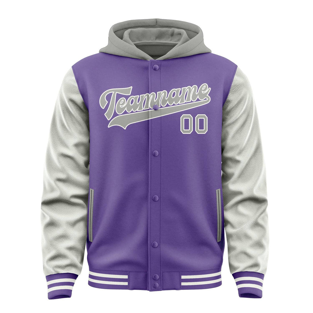 Custom Light Purple Gray Jacket