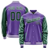 Custom Light Purple Green Jacket