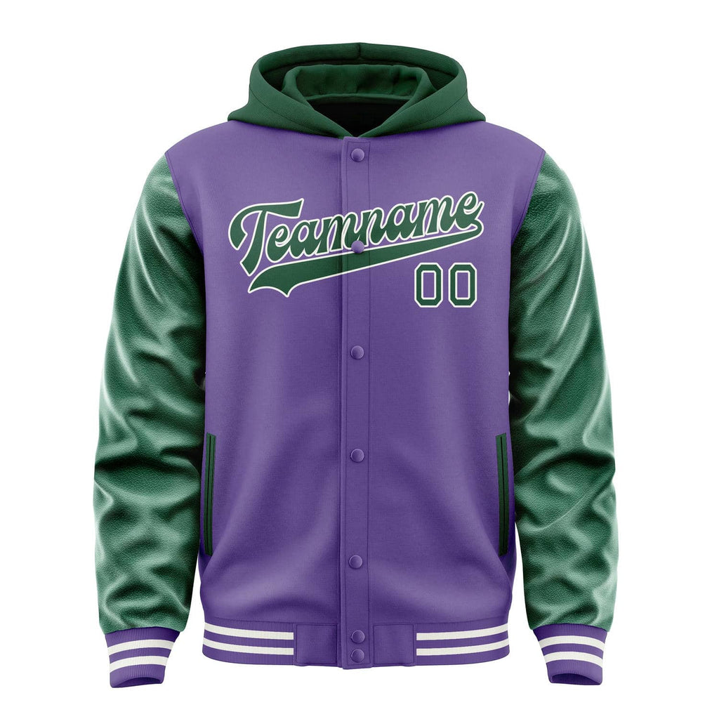 Custom Light Purple Green Jacket