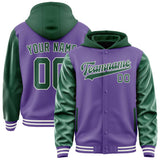 Custom Light Purple Green Jacket