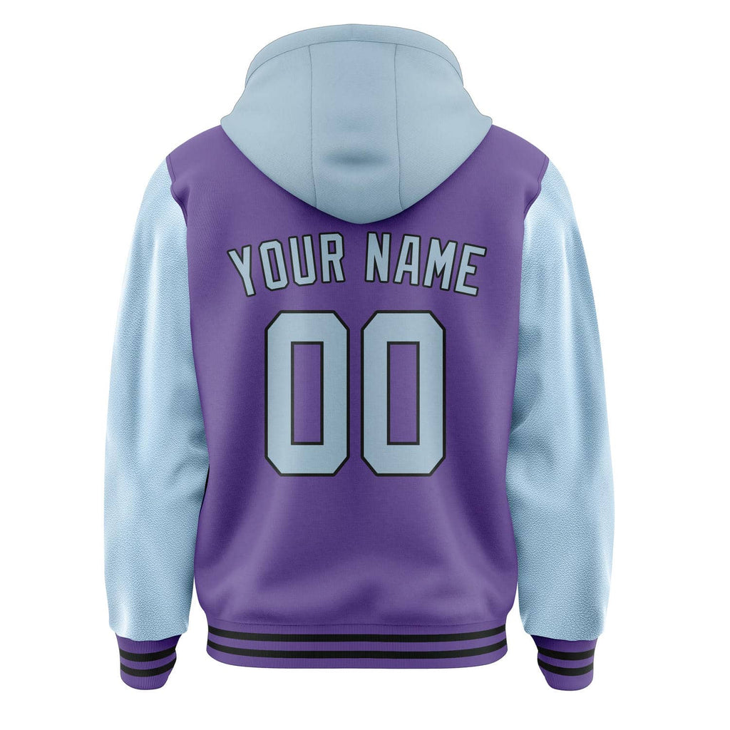 Custom Light Purple Light Blue Jacket