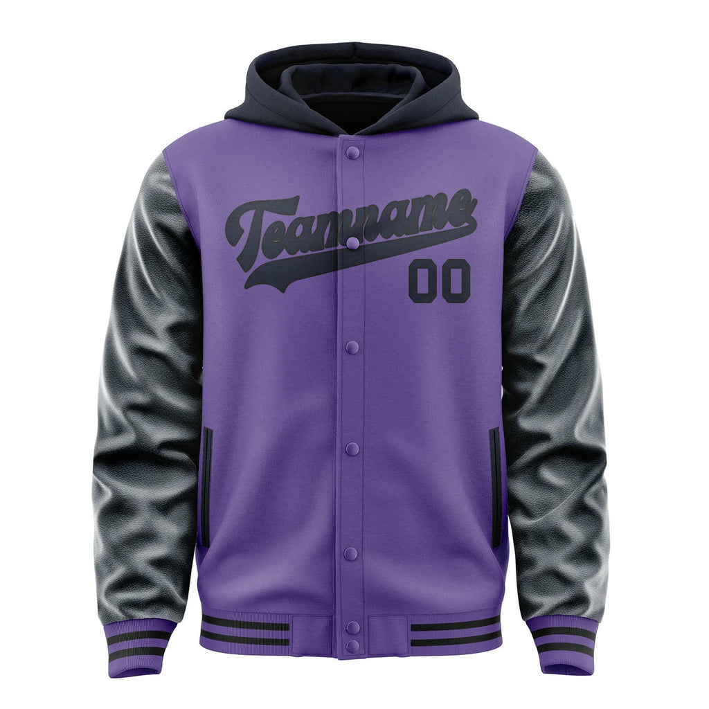 Custom Light Purple Navy Jacket