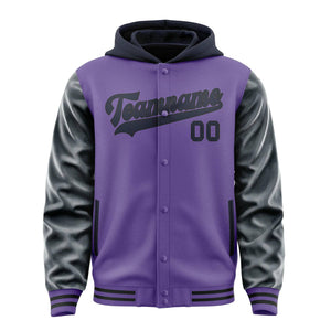 Custom Light Purple Navy Jacket