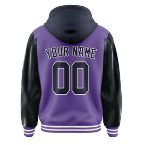 Custom Light Purple Navy Jacket