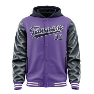 Custom Light Purple Navy Jacket