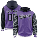 Custom Light Purple Navy Jacket
