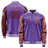 Custom Light Purple Crimson Red Jacket