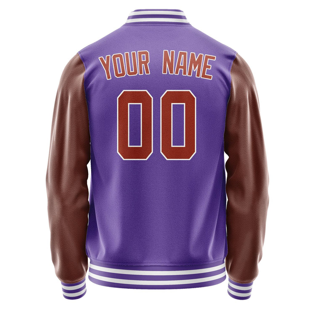 Custom Light Purple Coral Red Jacket JA2323162318B31816