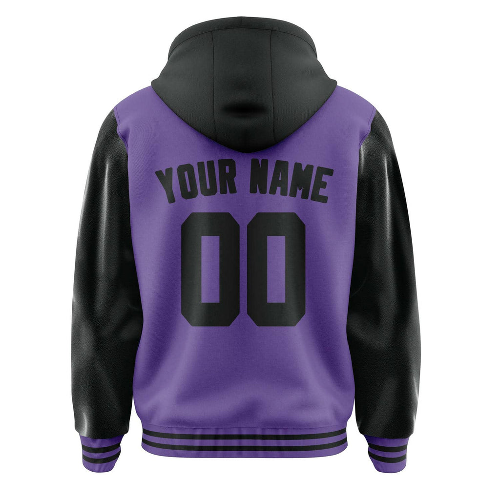 Custom Light Purple Black Jacket