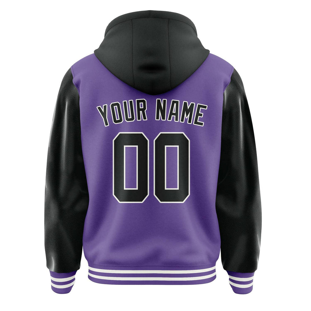 Custom Light Purple Black Jacket