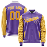 Custom Light Purple Yellow Jacket