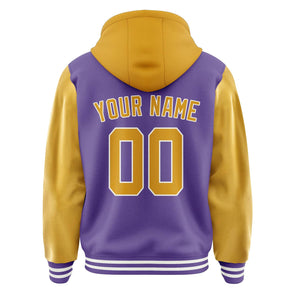 Custom Light Purple Yellow Jacket
