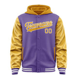 Custom Light Purple Yellow Jacket