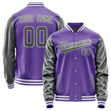 Custom Light Purple Dark Grey Jacket