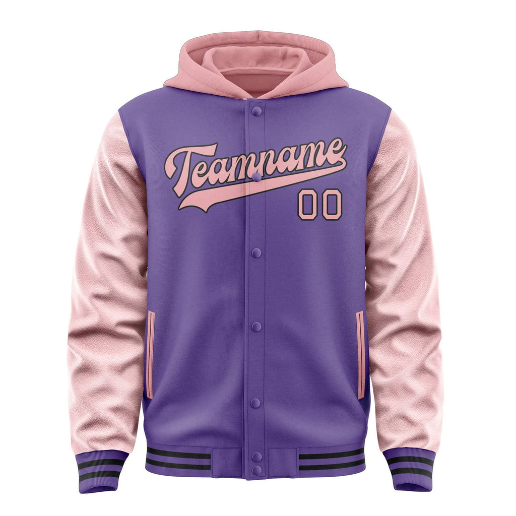 Custom Light Purple Light Pink Jacket