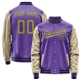 Custom Light Purple Light Khaki Jacket
