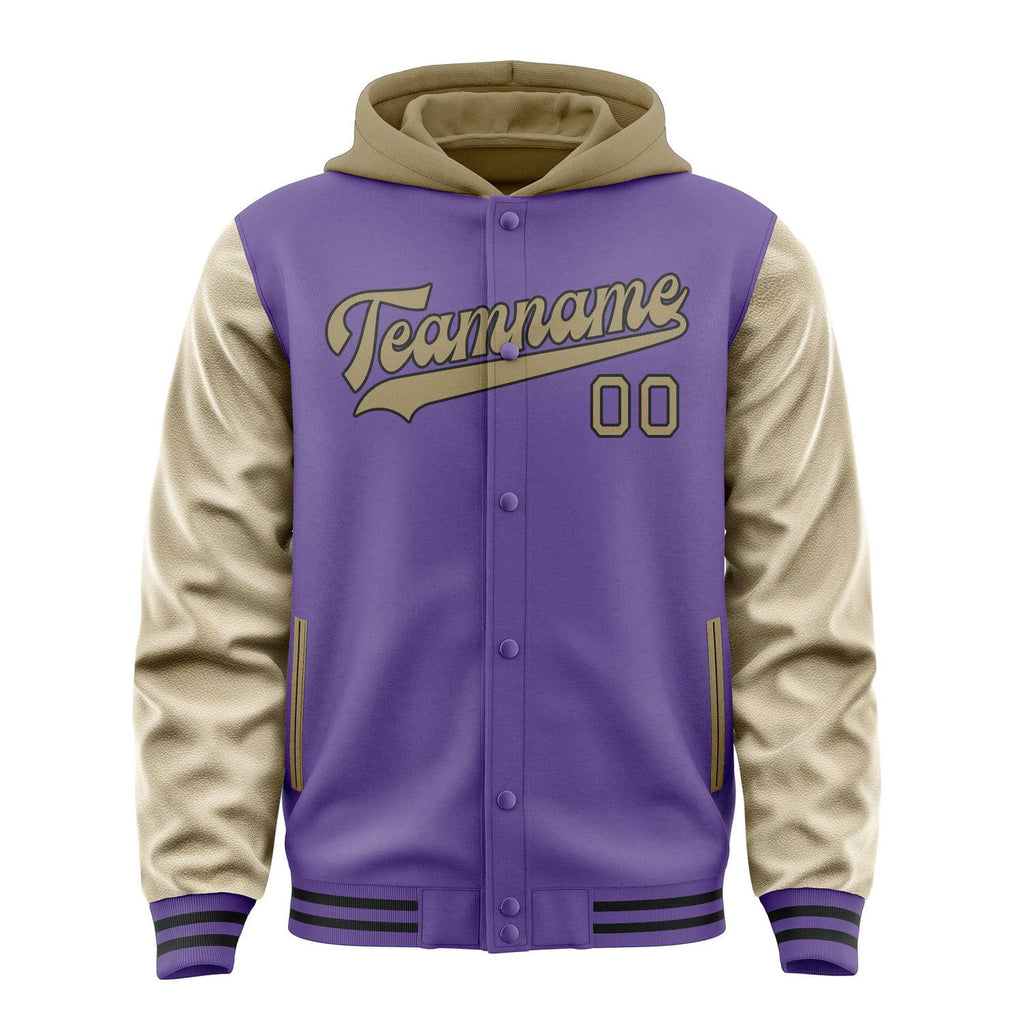 Custom Light Purple Light Khaki Jacket
