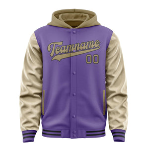 Custom Light Purple Light Khaki Jacket