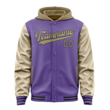 Custom Light Purple Light Khaki Jacket