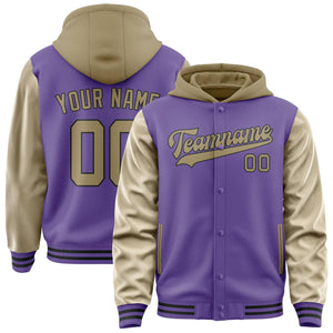 Custom Light Purple Light Khaki Jacket